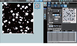 作為選購軟件，有粒子分析、卡尺測量。